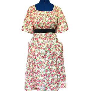 Vintage CAROLE Floral Muumuu Housedress SZ Medium